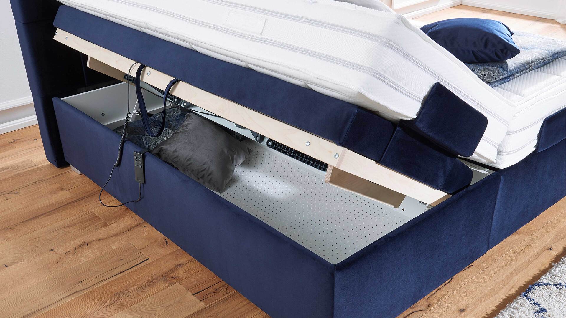 Comfortmaster Ohio 2.0 - Boxspringbett mit motorischen Lattenrahmen