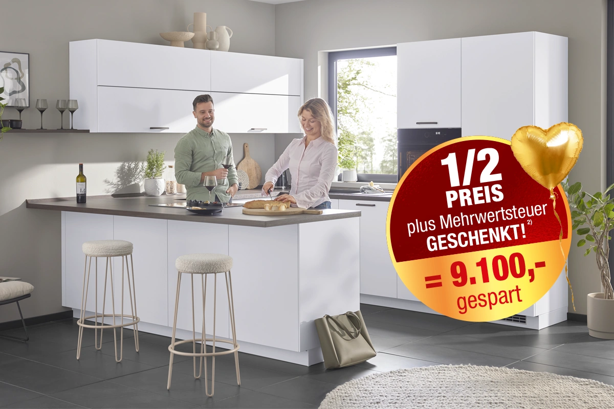 Culineo® Einbauküche C615 mit Einbaugeräten