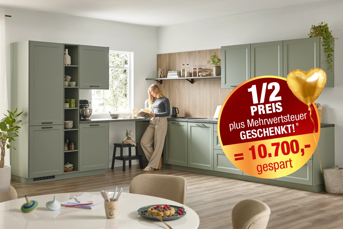 Culineo® Einbauküche C684 mit Einbaugeräten