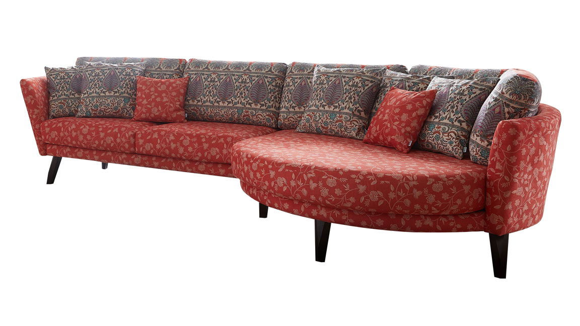 LIVORNO Sofa 2,5-Sitzer + Rundelement