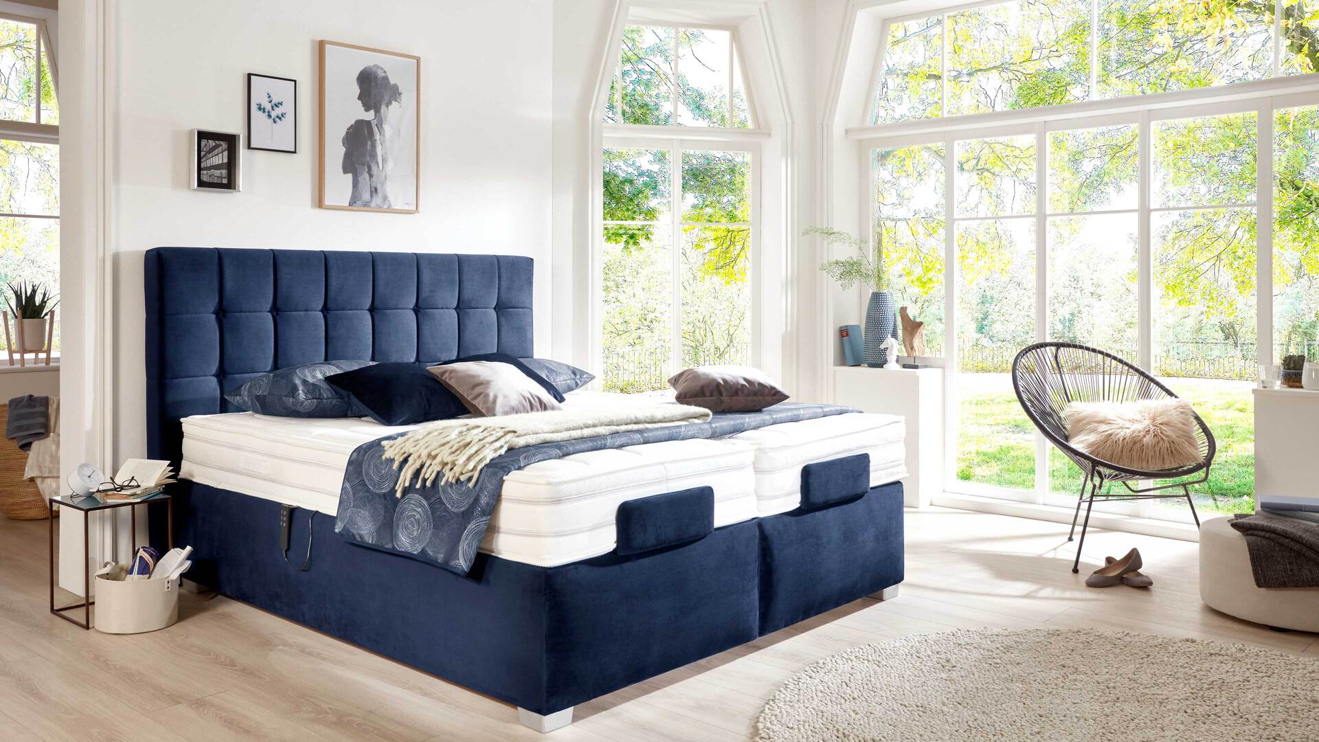 Comfortmaster Ohio 2.0 - Boxspringbett mit motorischen Lattenrahmen