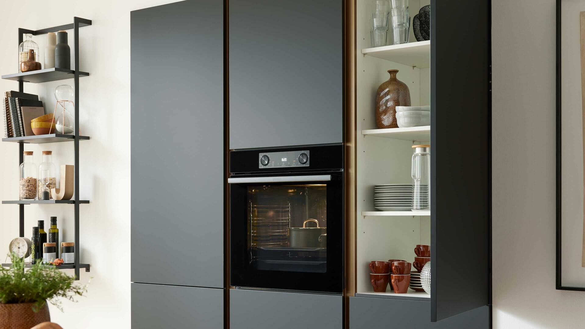 Culineo® Einbauküche C357 mit XTRA CERAMIC Arbeitsplatte