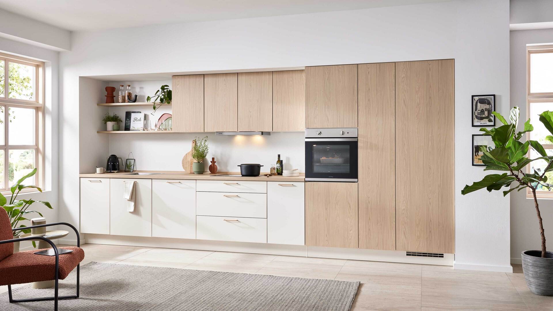 Culineo® Einbauküche C187 mit Einbaugeräten