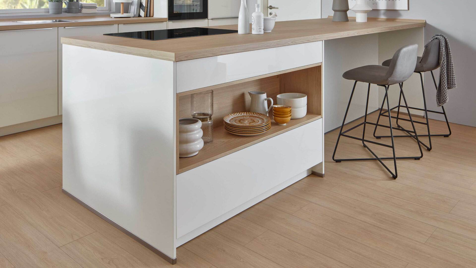 nobilia® Einbauküche Novalux mit gorenje Elektrogeräten