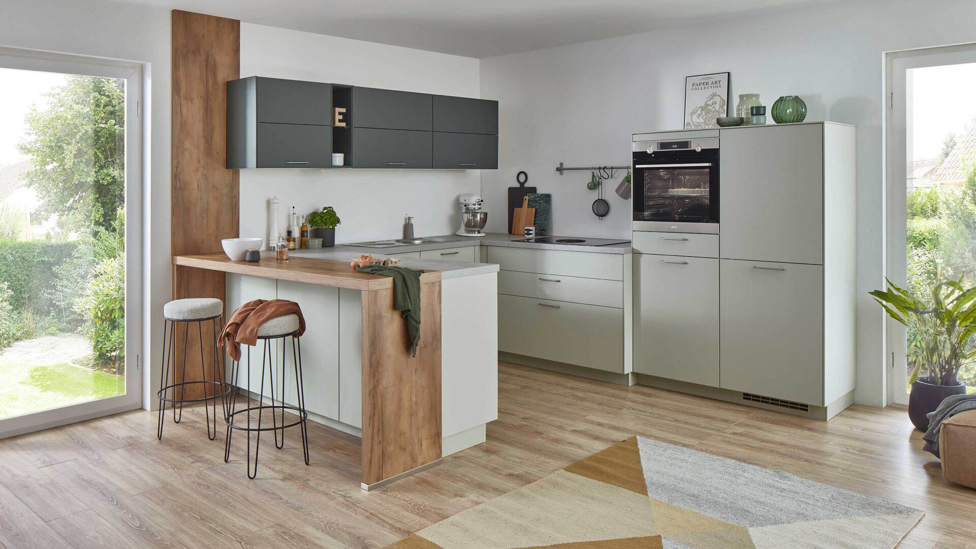 nobilia® Einbauküche Senso mit BORA Muldenlüfter