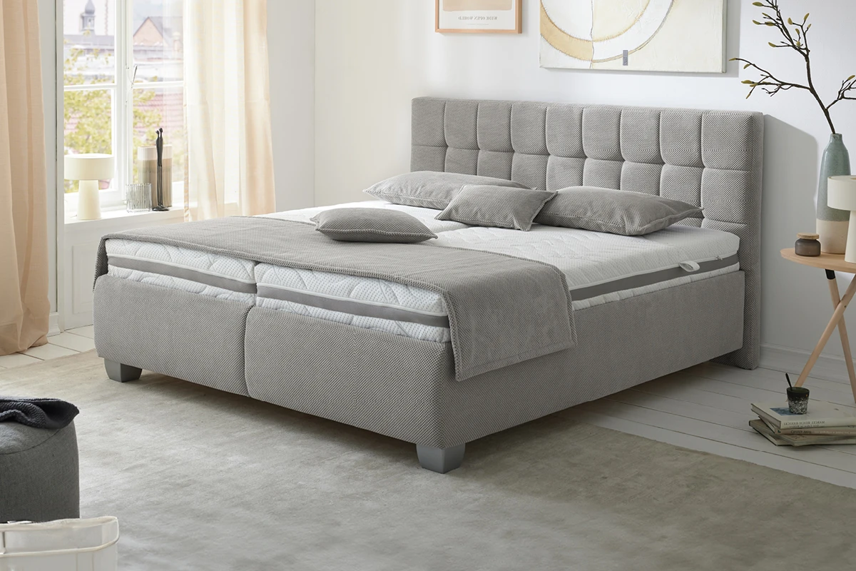 hapo Boxspringbett silber
