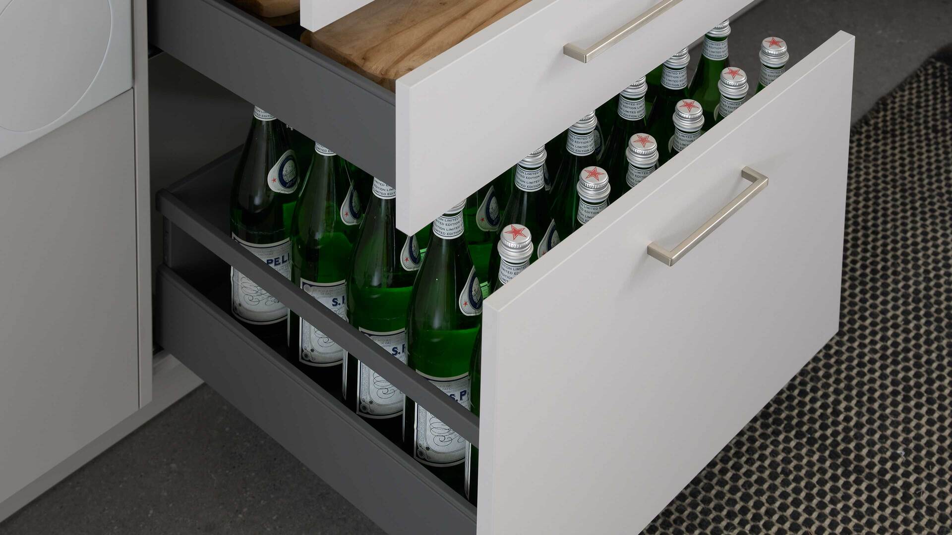 Culineo® Hauswirtschaftsraum C615 mit Edelstahlbecken