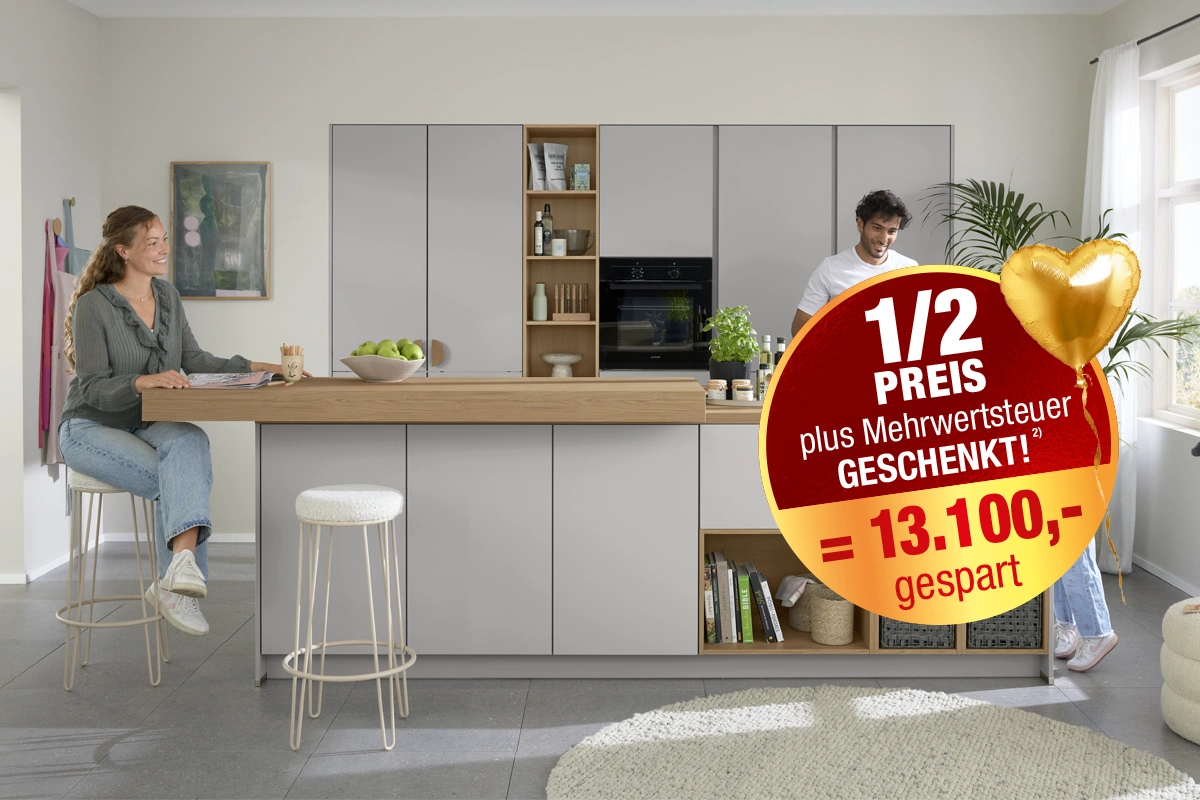Culineo® Einbauküche C615 mit BORA Induktionsfeld