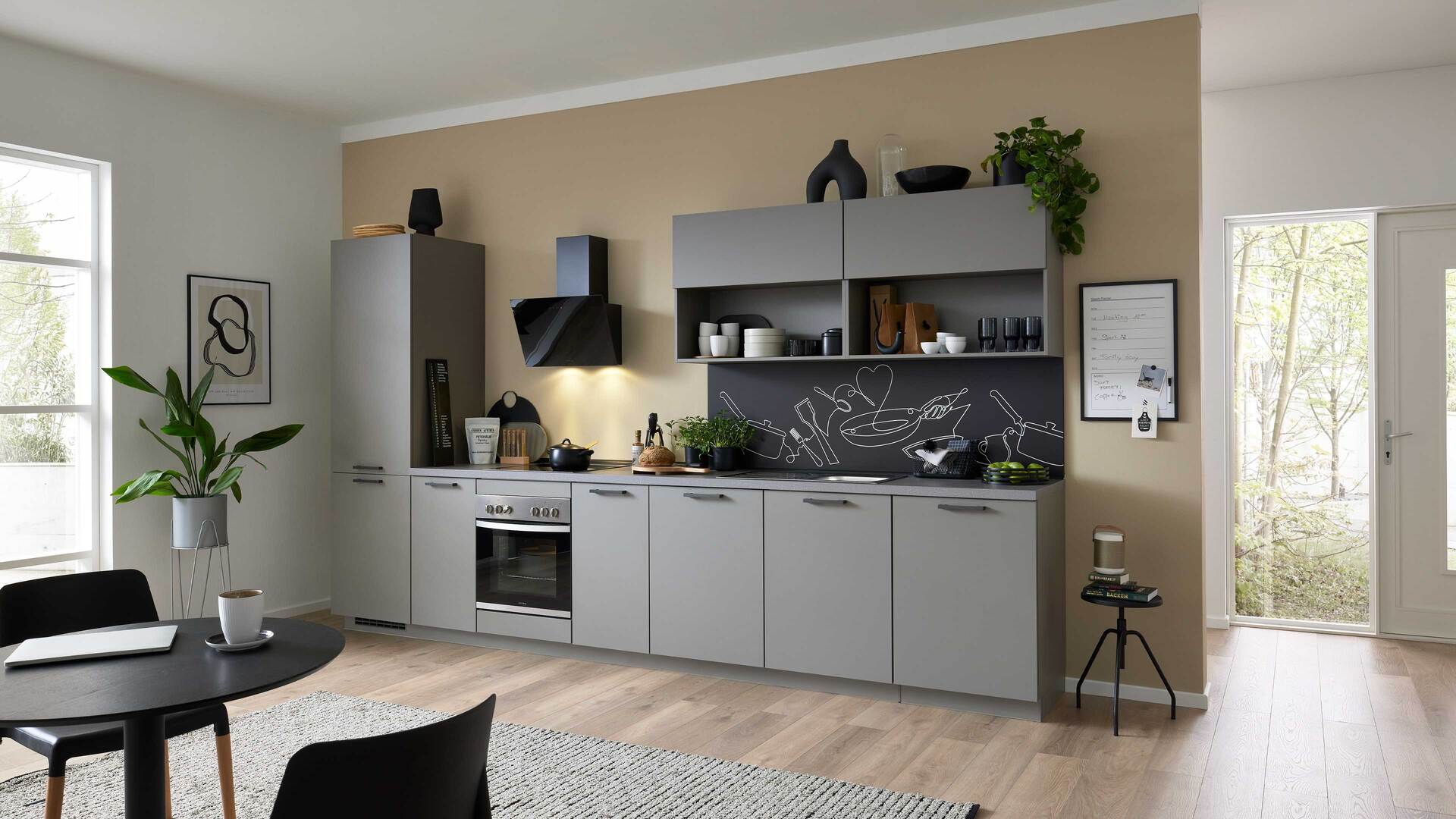 Culineo® Einbauküche C615 mit privileg Einbaugeräten