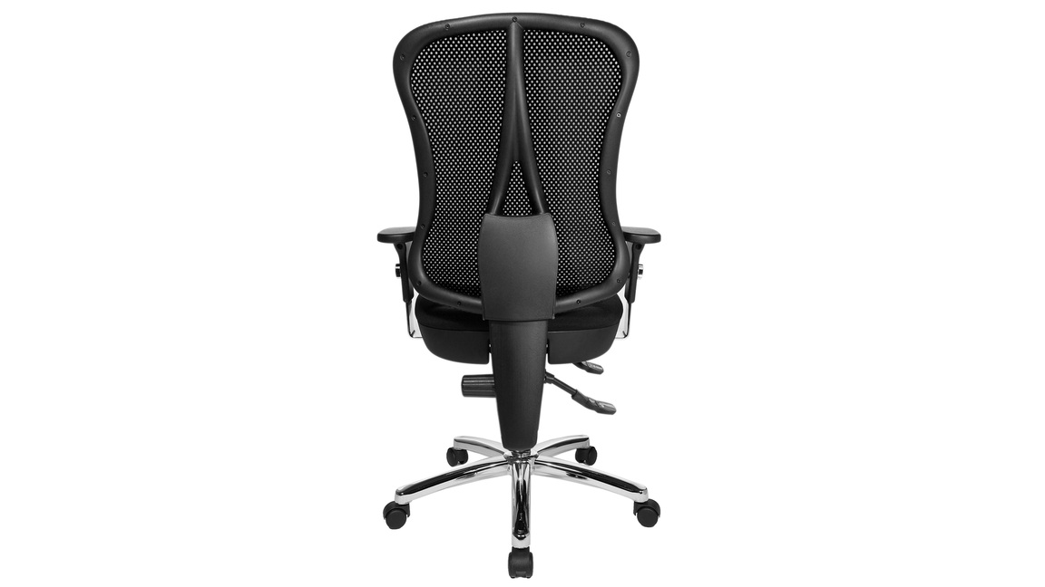 Komfort-Drehstuhl Orthosedis 75 mit taillierter Netz-Rückenlehne