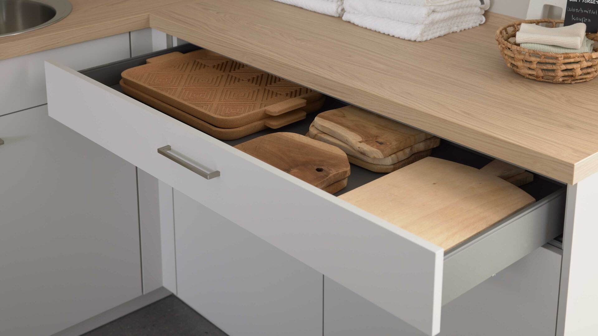 Culineo® Hauswirtschaftsraum C615 mit Edelstahlbecken