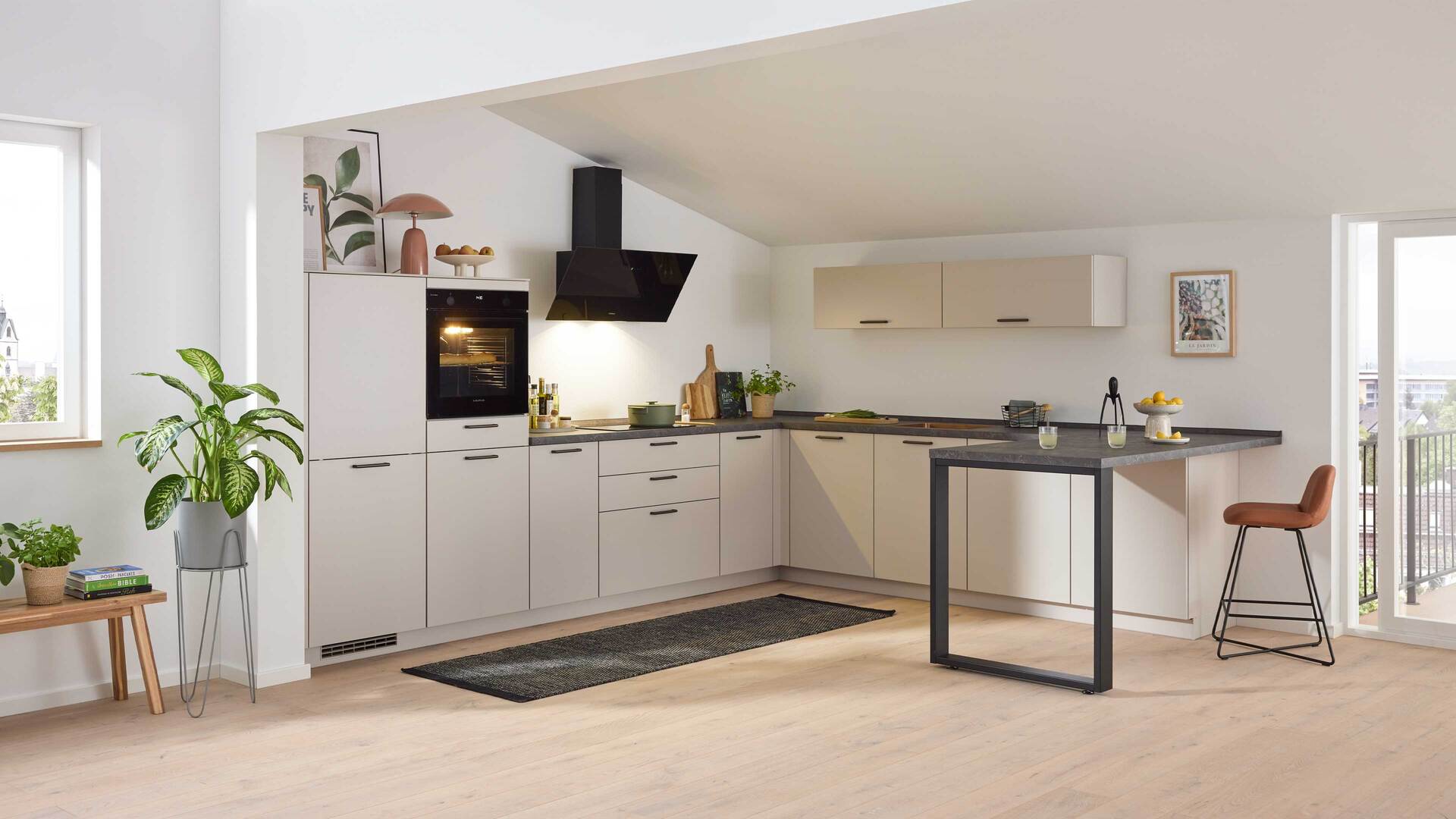 Culineo® Einbauküche C615 mit Einbaugeräten
