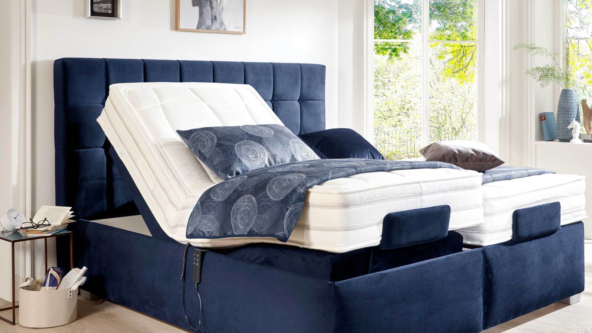 Comfortmaster Ohio 2.0 - Boxspringbett mit motorischen Lattenrahmen