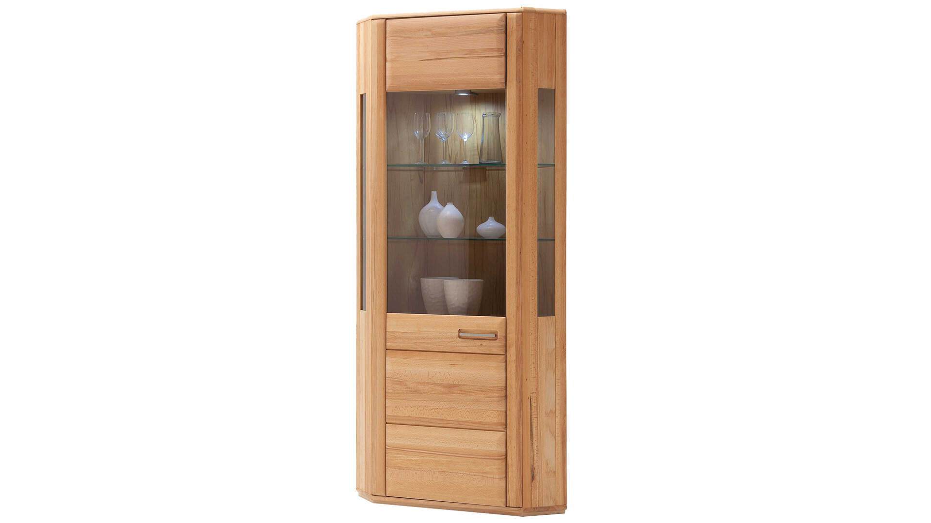Wohnprogramm Sena - Eckvitrine als Wohnzimmermöbel
