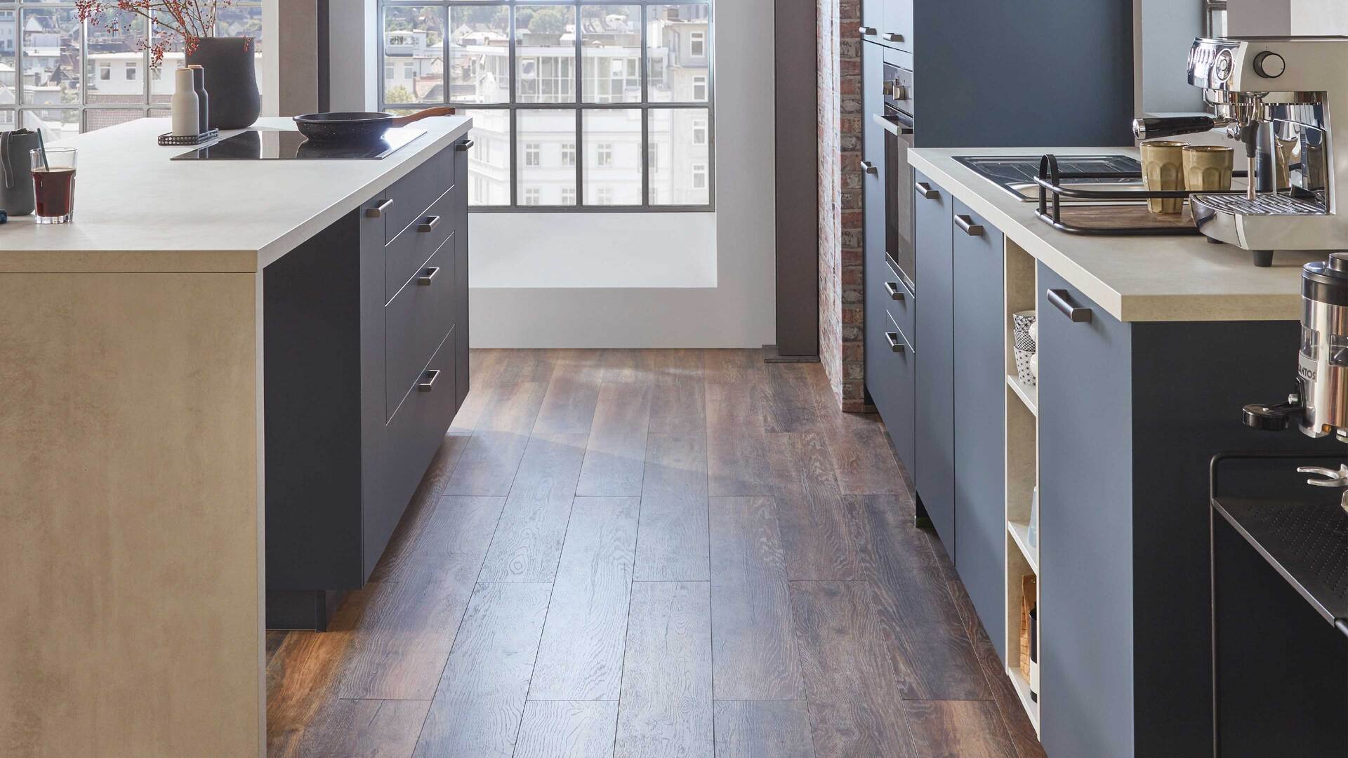 nobilia® Einbauküche Easytouch mit beko Elektrogeräten