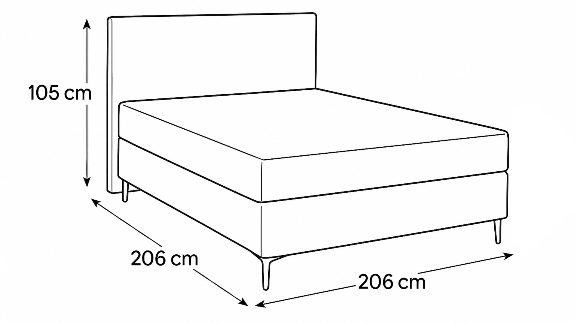 KAWOO Boxspringbett Facile