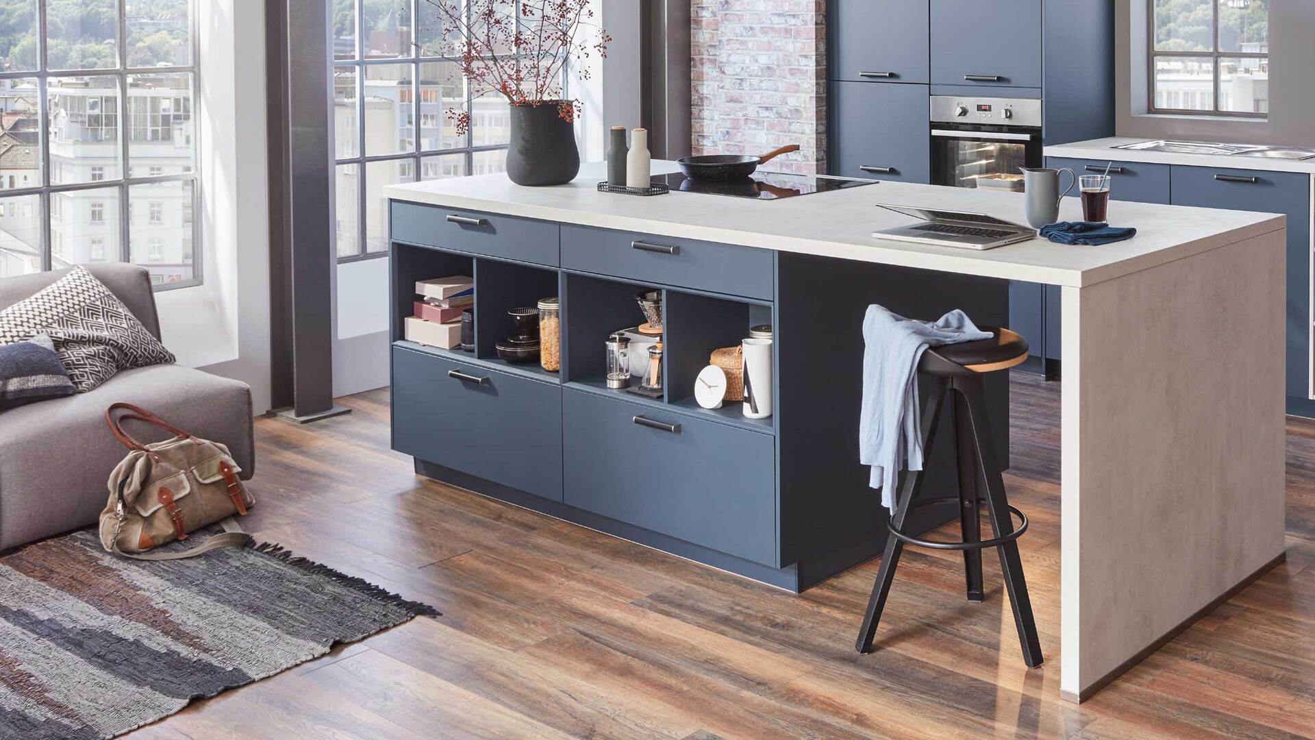 nobilia® Einbauküche Easytouch mit beko Elektrogeräten