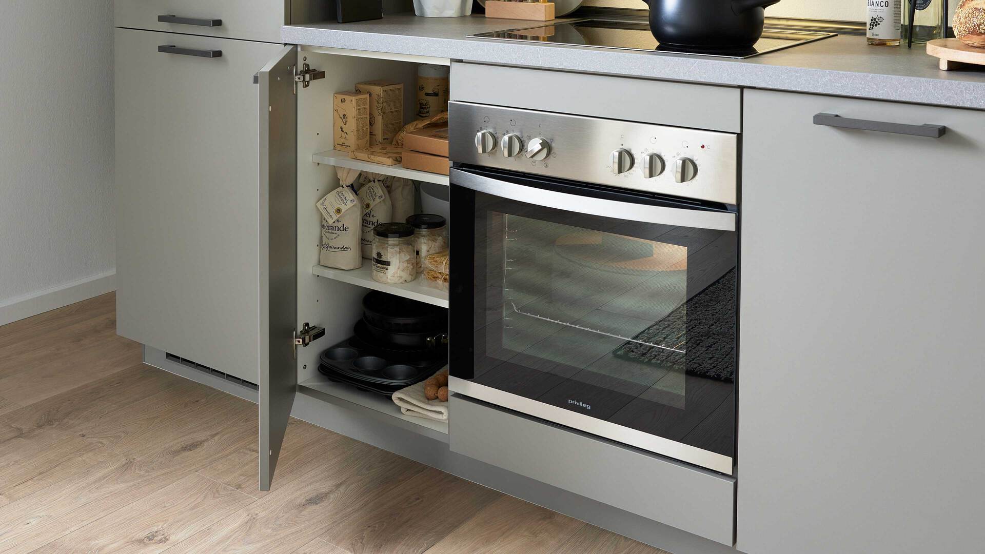 Culineo® Einbauküche C615 mit privileg Einbaugeräten