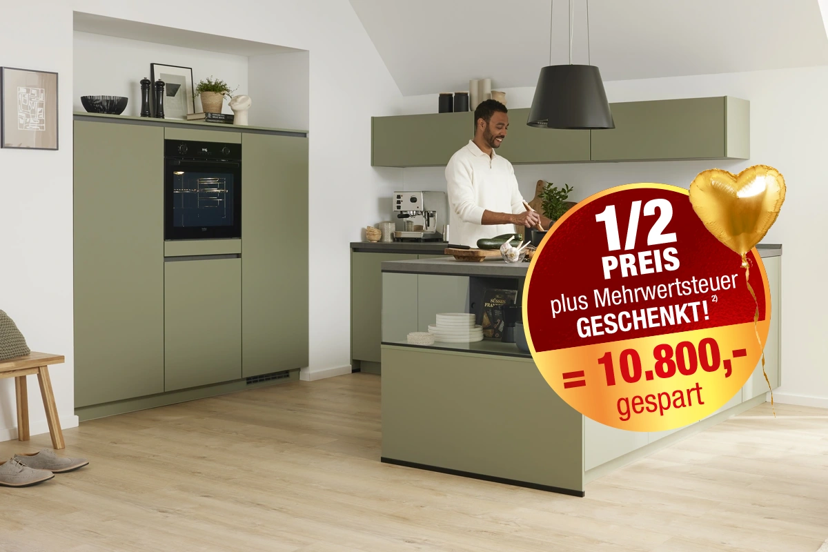 Culineo® Einbauküche C357  mit Einbaugeräten